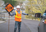 Boston Bicyclists and Others Address Civilian Flaggers with City Councilor Breadon
