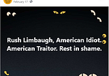 Calling Out an American Traitor on Facebook is now ‘Hate Speech’