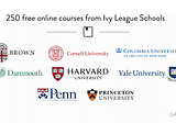 Here are 380 Ivy League courses you can take online right now for free