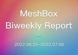 MeshBox Biweekly Report (2022.06.25–2022.07.08)