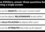Using Object Oriented UX in user research — it can be done!
