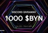 HECO Mainnet Exclusive $1000BYN Discord Giveaway!