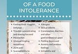 Food intends to intolerant in human body