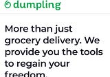 The Dumpling App — Own Your Shopping Business