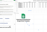 How I Use The Importance and Satisfaction Framework On Google Sheets Like A Product Manager