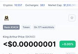 We are now LIVE on CoinMarketCap
