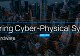Securing Cyber-Physical Systems I