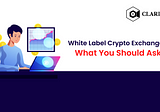White Label crypto Exchange Software: What You Should Ask