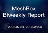 MeshBox Biweekly Report (2022.07.24–2022.08.05)