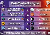 P2PS Voted Again to #1 Position Through Public Voting in #Ethereum League on #Coinmarketleague.