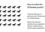 Find out the Fastest 3 Horses