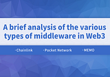 A brief analysis of the various types of middleware in Web3