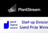 PlantStream Wins the Digital Agency’s “Good Digital Award” in the Start-Up Division