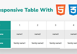 How to Create a Responsive Table With HTML & CSS Step By Step