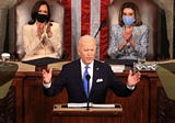 1 hour speech. 10 topics. 3 minute read. Joe Biden’s first speech to Congress