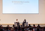 Texas McCombs Hosts Dallas Fed President’s First Speech on Monetary Policy Goals