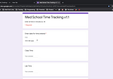 Using Google Forms and Jupyter Notebooks to Track Time in Medical School