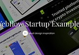 The best 30 Startup templates built in Webflow