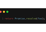 The return type of a function that returns a Promise or a non-Promise value