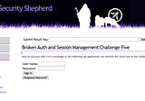 Security Shepherd — Broken Auth and Session Management Challenge 5