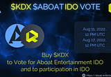 $ABOAT IDO voting on KaiDex