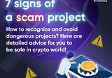 7 signs of a scam project