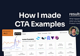 How I made CTA Examples and What happens when you launch on Product Hunt?