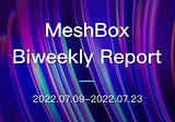 MeshBox Biweekly Report (2022.07.09–2022.07.23)