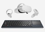 The Logitech K830 Keyboard And Typing In VR