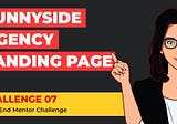 Challenge 007–Sunnyside Agency Landing Page🚀