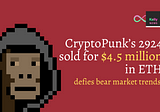 🔥 CryptoPunk’s 2924 sold for $4.5 million.