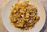 Stir Fried Bean Sprouts with Pork Strips(銀芽炒肉絲)