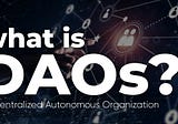 What is DAOs?