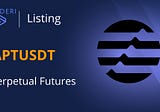 APTUSDT Perpetual Futures listed on Deri Protocol