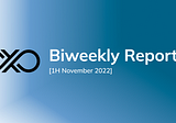 Biweekly Report [1H November 2022]