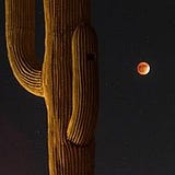 Blue Om Moon
