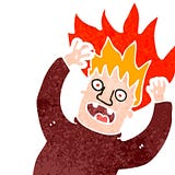 HAIR ON FIRE!!