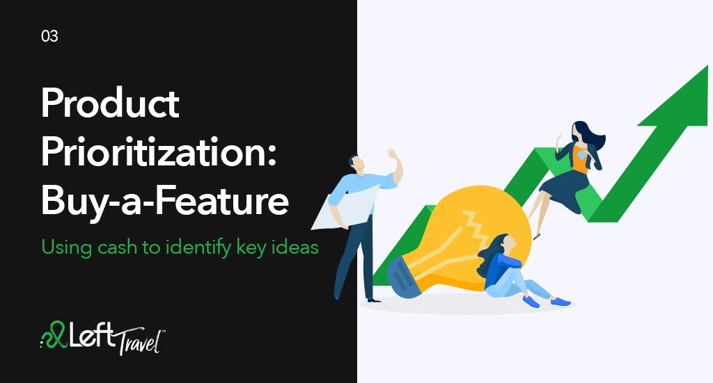 Product Prioritization Buy A Feature By Brent Johnson Left Travel Medium