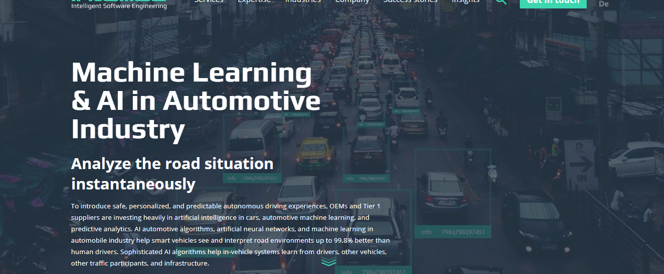 machine learning in automobile industry