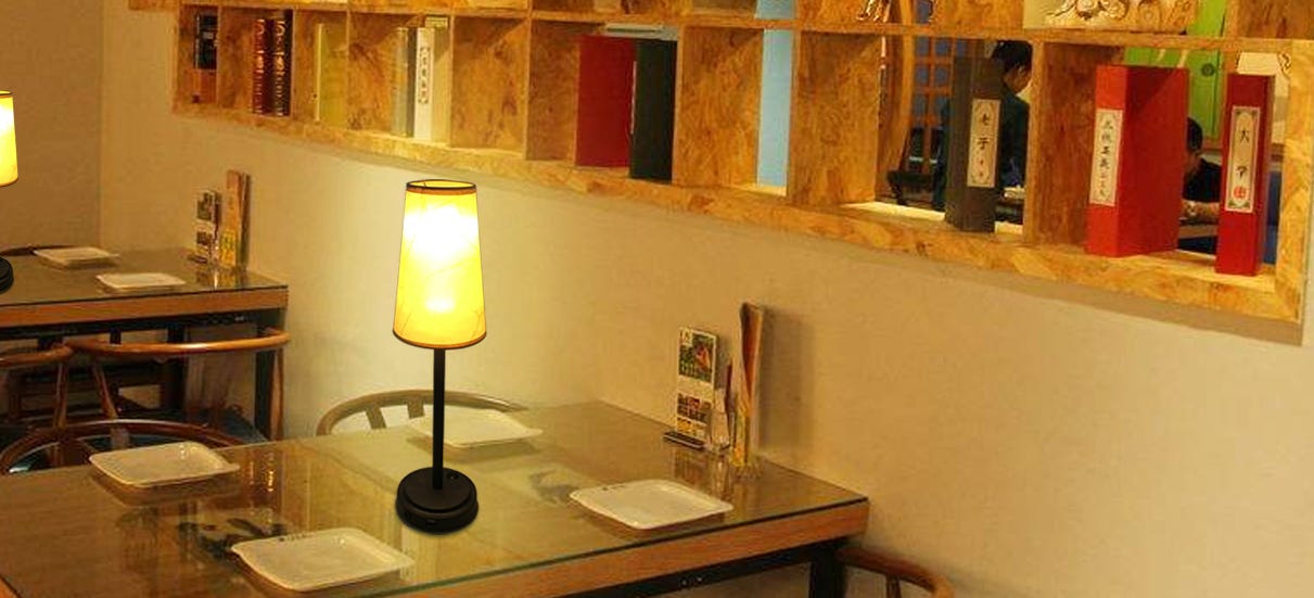 battery powered side lamp