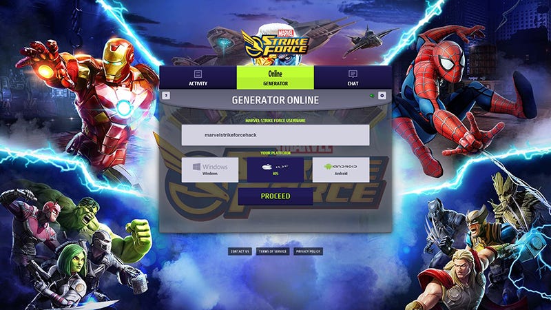 Click Here Marvel Strike Force Marvelstrike.Us Working Method To Generate Your Android Game