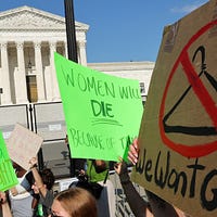 US right-wing influencers stoke fears of left-wing mass violence after Supreme Court ruling on…