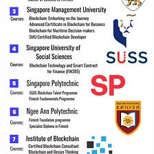 Top 10 Blockchain Courses in Singapore’s Education Powerhouse