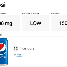 Pepsi vs. Coffee — The battle of sugar and caffeine