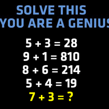 Solve If You Are a Genius