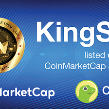 KingSwap Listed on CoinMarketCap and CoinGecko now