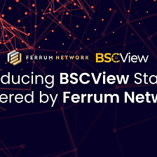 Introducing BSCView Staking in Partnership with Ferrum Network