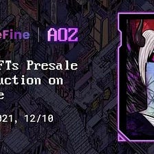 Keep up with AOZ’s Close Partnership and Join NFT Presale & Auction on Define