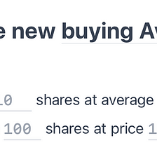 What is the Average Buying Price a stock?