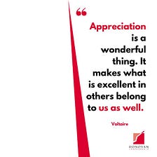 Lack of appreciation is a major factor in people leaving